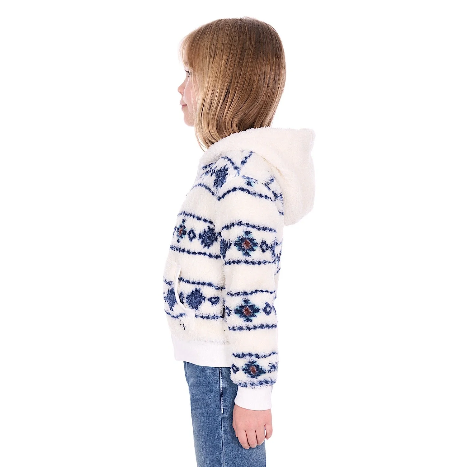 Pure Western Girl's Sharna Zip Up Hoodie - Ivory - Image 3