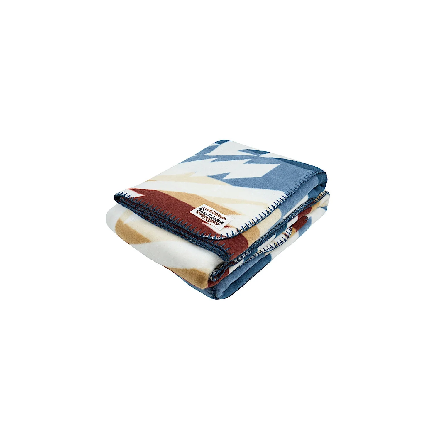 Pure Western Kayce Blanket - Natural/Navy - Image 2