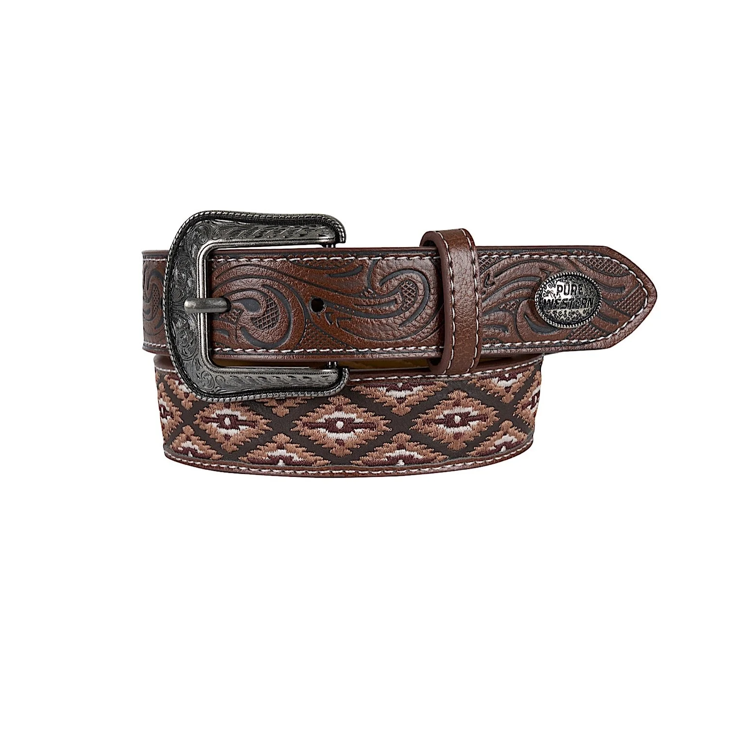 Pure Western Kid's Bowen Belt - Tan