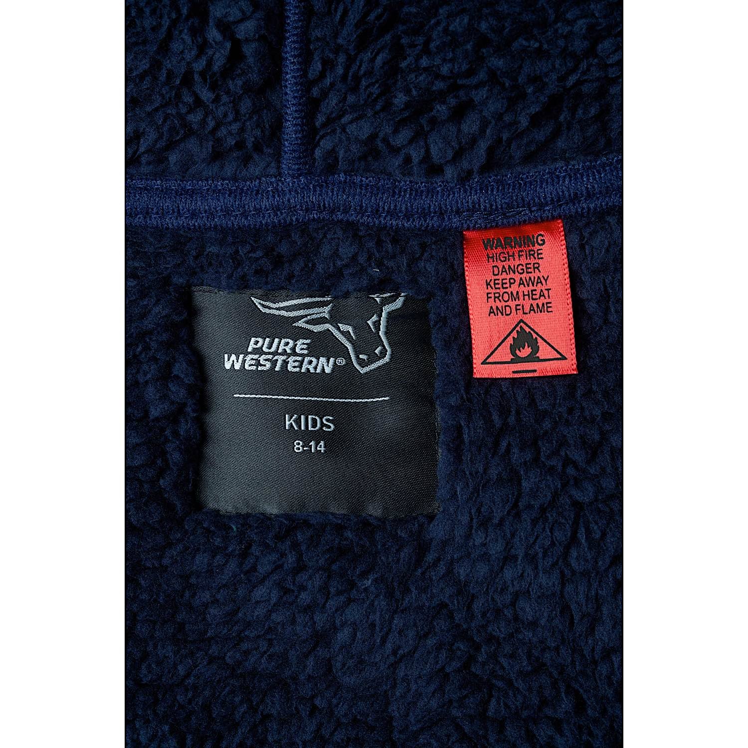 Pure Western Kid's Cactus Print Snuggle Hoodie - Navy - Image 4