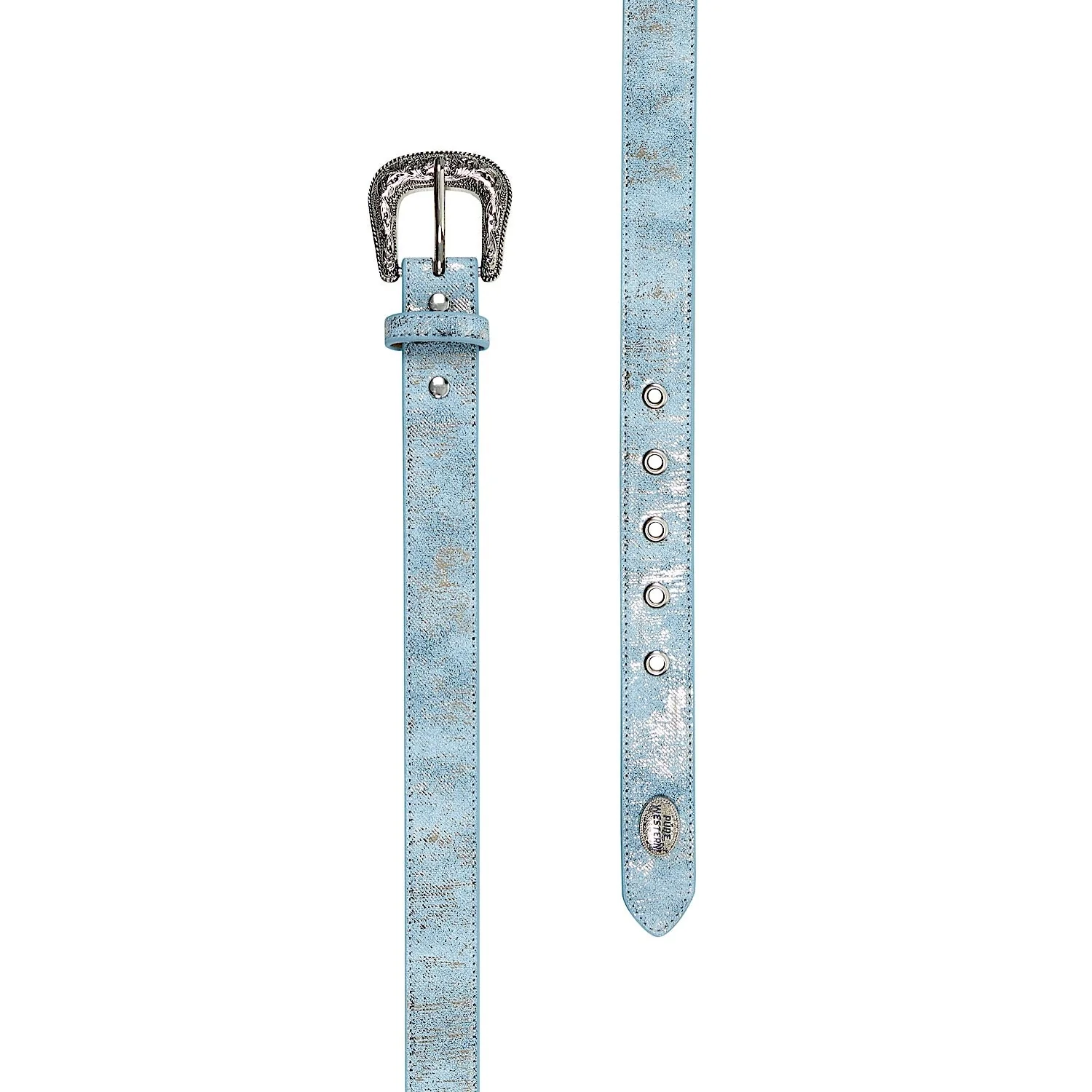 Pure Western Kid's Denim Belt - Denim - Image 2
