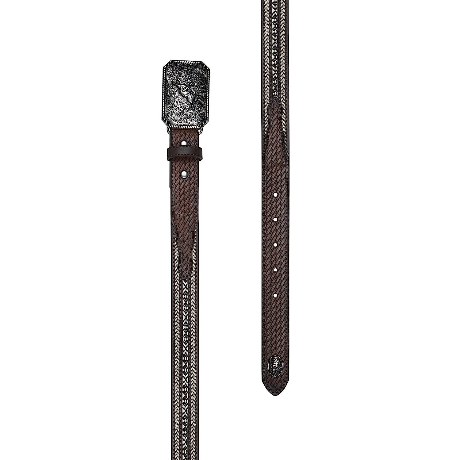 Pure Western Kid's Reid Belt - Dark Tan - Image 2