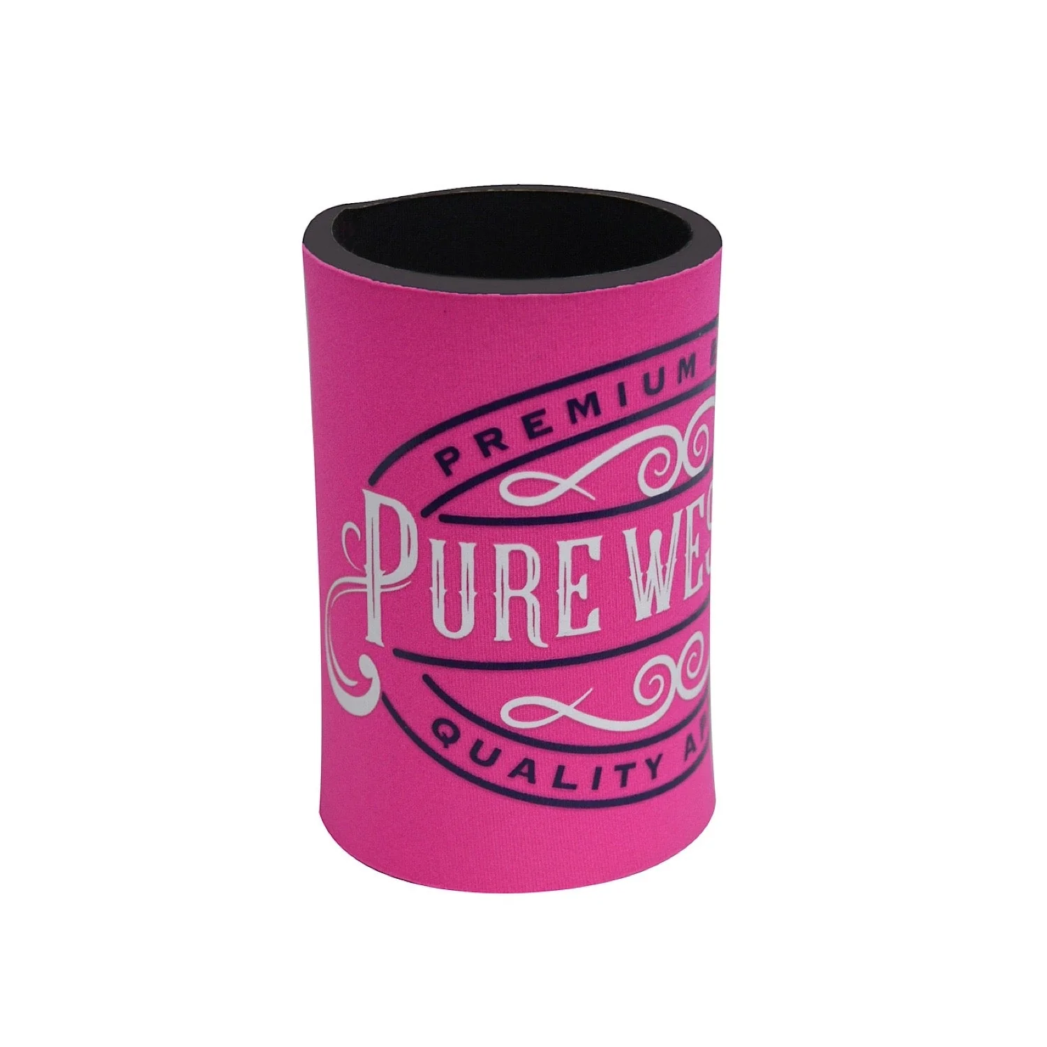 Pure Western Logo Stubby Holder Fuschia PCP2993STU