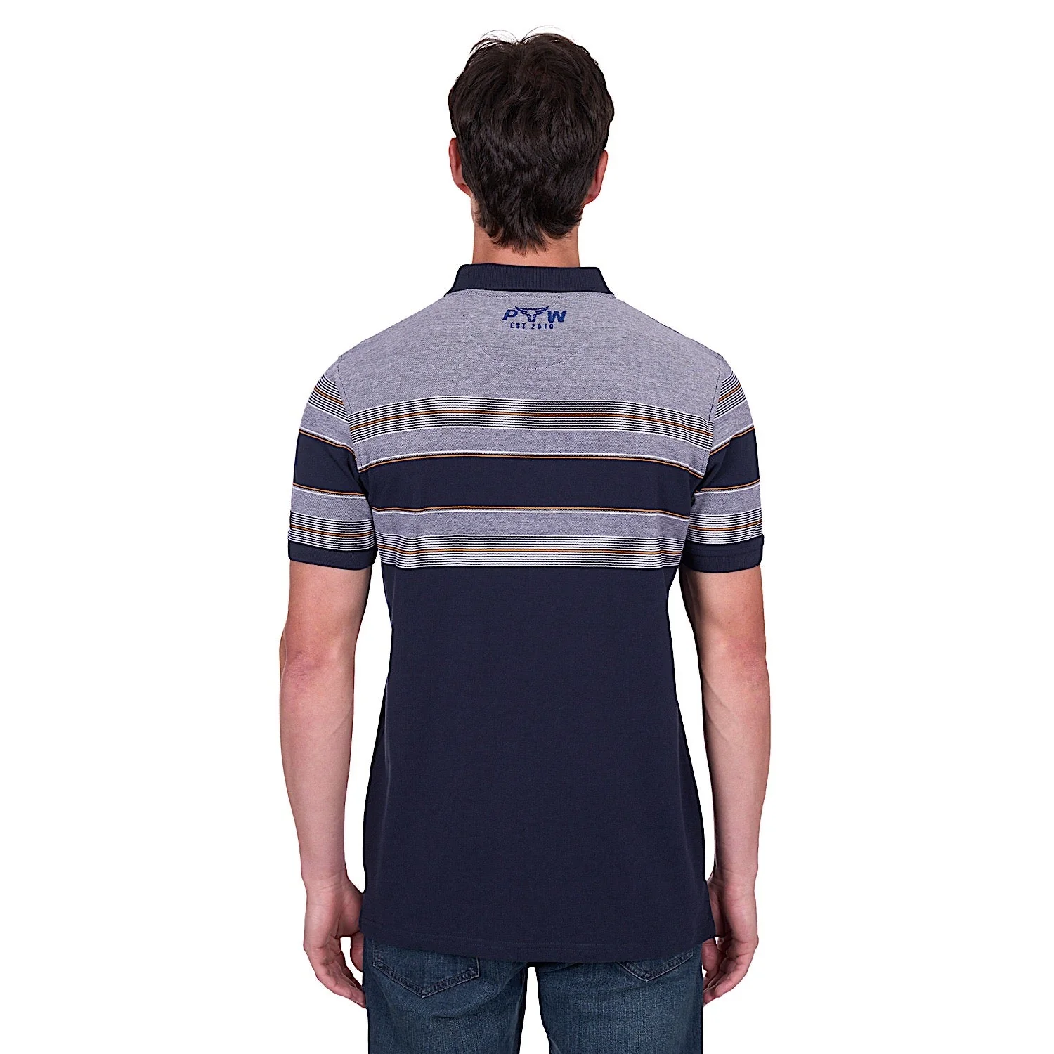 Pure Western Men's Brad Polo - Navy - Image 4