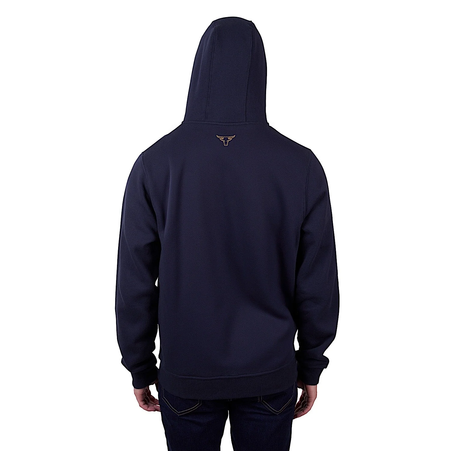 Pure Western Men's Carl Zip Through Hoodie - Navy - Image 3