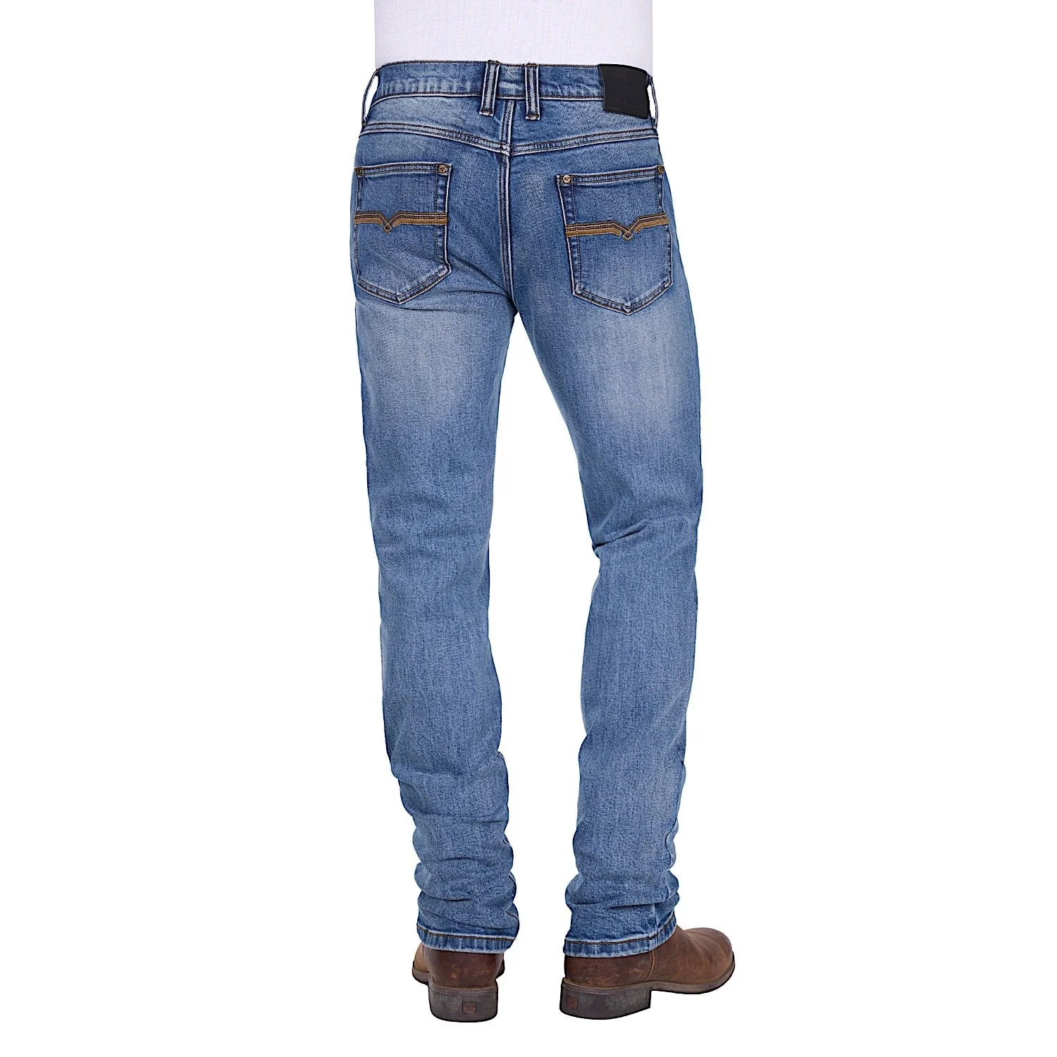 Pure Western Men's Hawkins Straight Leg Jean 34 Leg - Moonshine - Image 2
