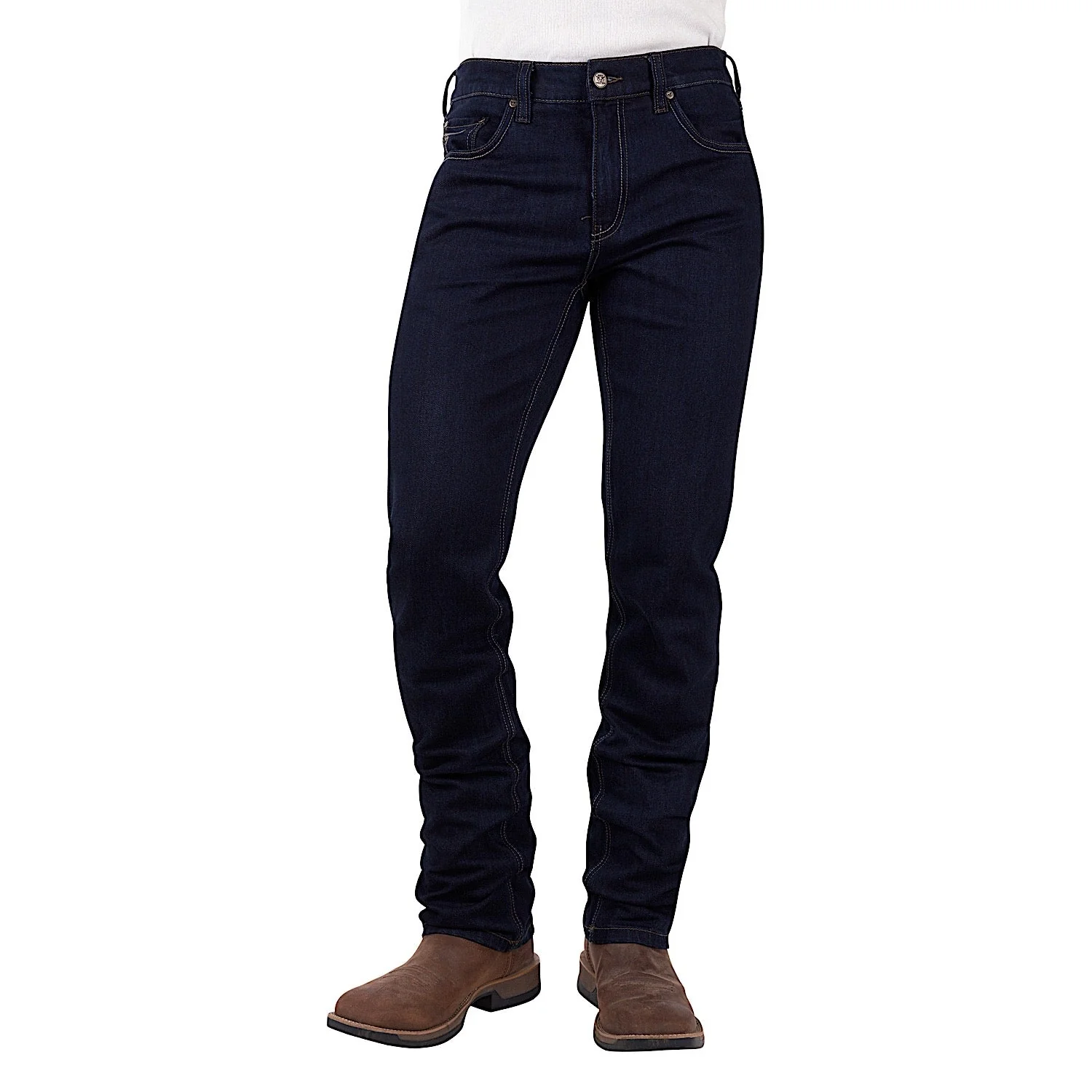 Pure Western Men's Hawkins Straight Leg Jean 34 Leg - Indigo - Image 2