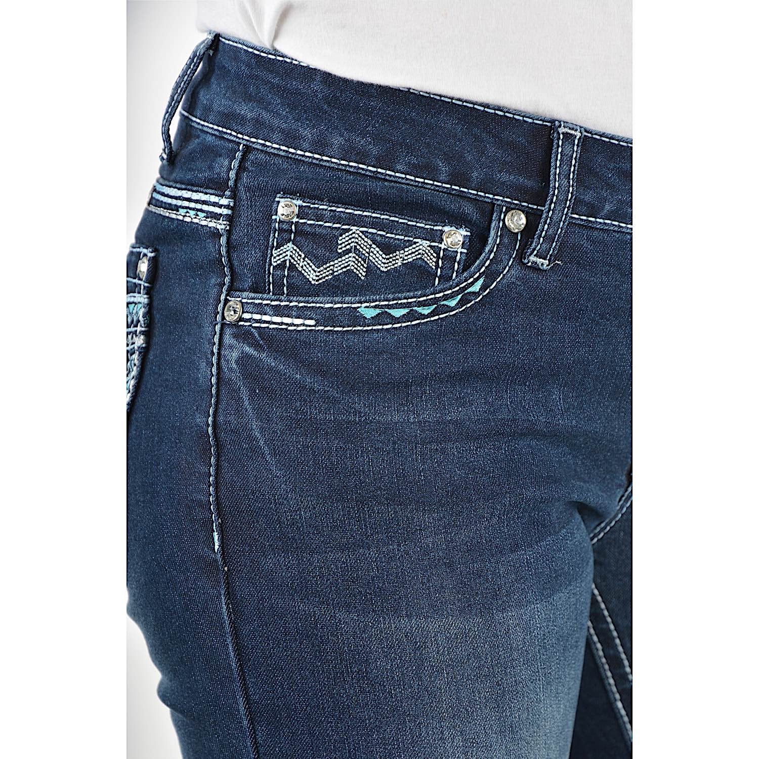 Pure Western Women's Geraldine Straight Leg Jean-Midnight - Image 4