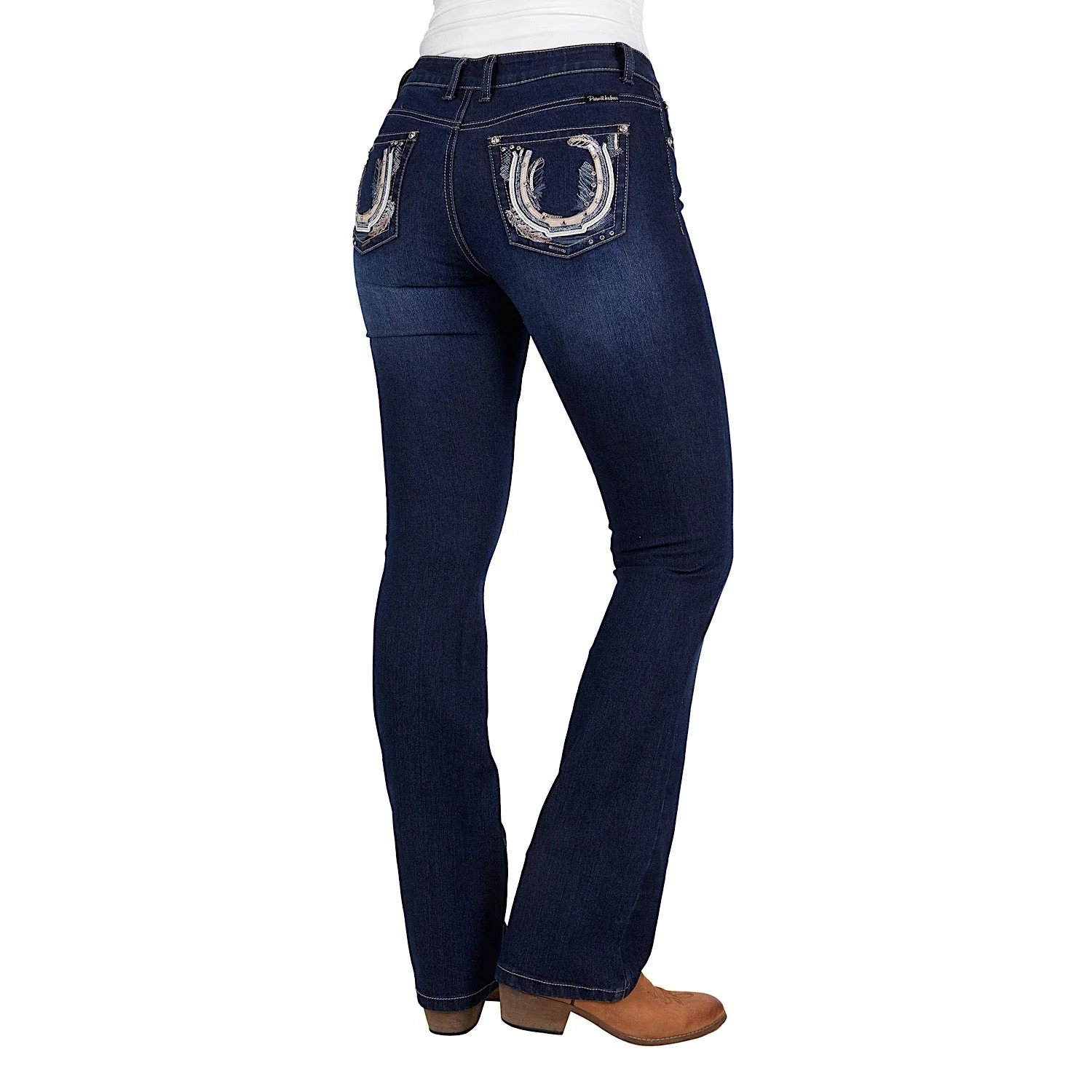 Pure Western Women's Azalee Boot Cut Jean 34" Leg Midnight - Image 4