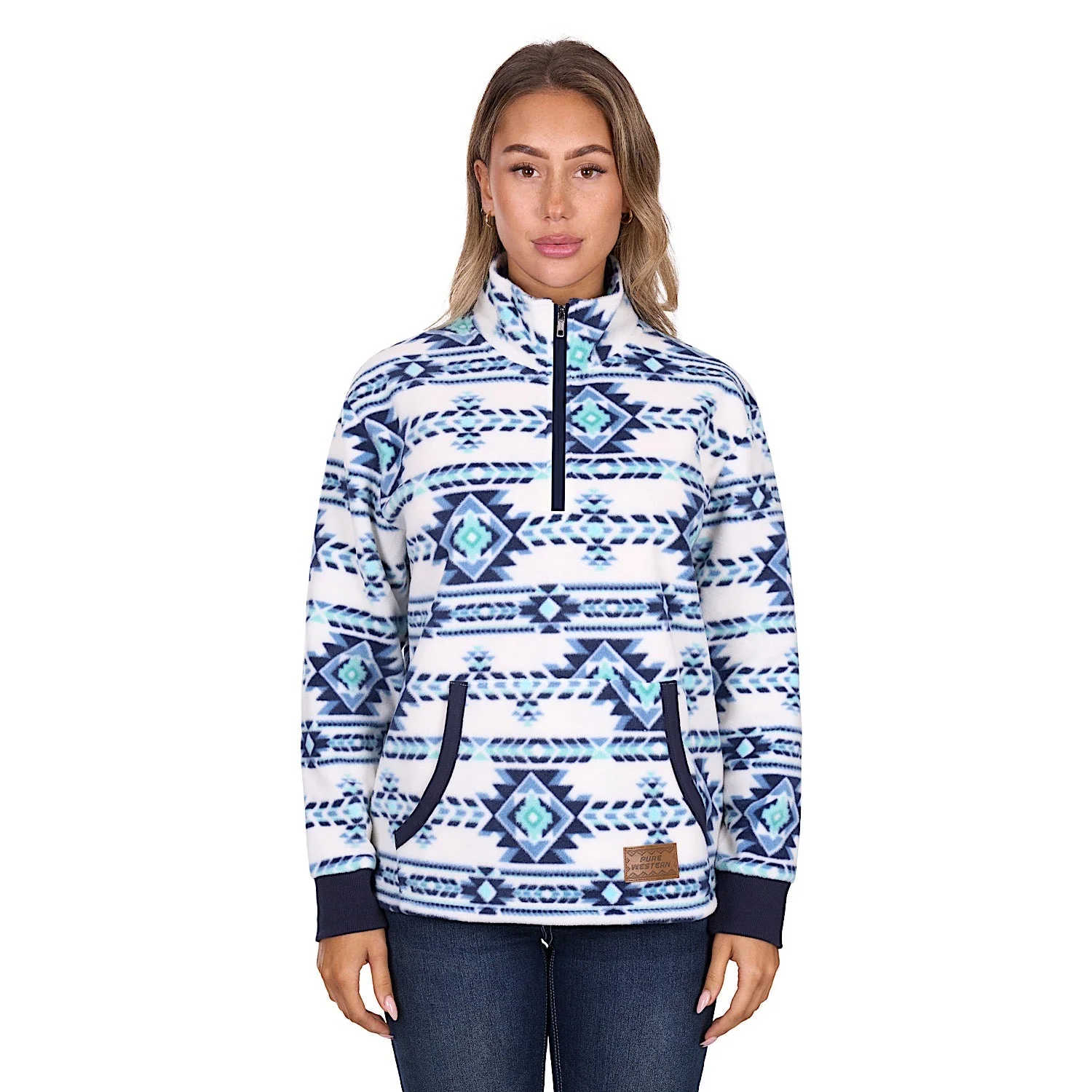Pure Western Women's Briana 1/4 Zip Pullover - Multi - Image 2