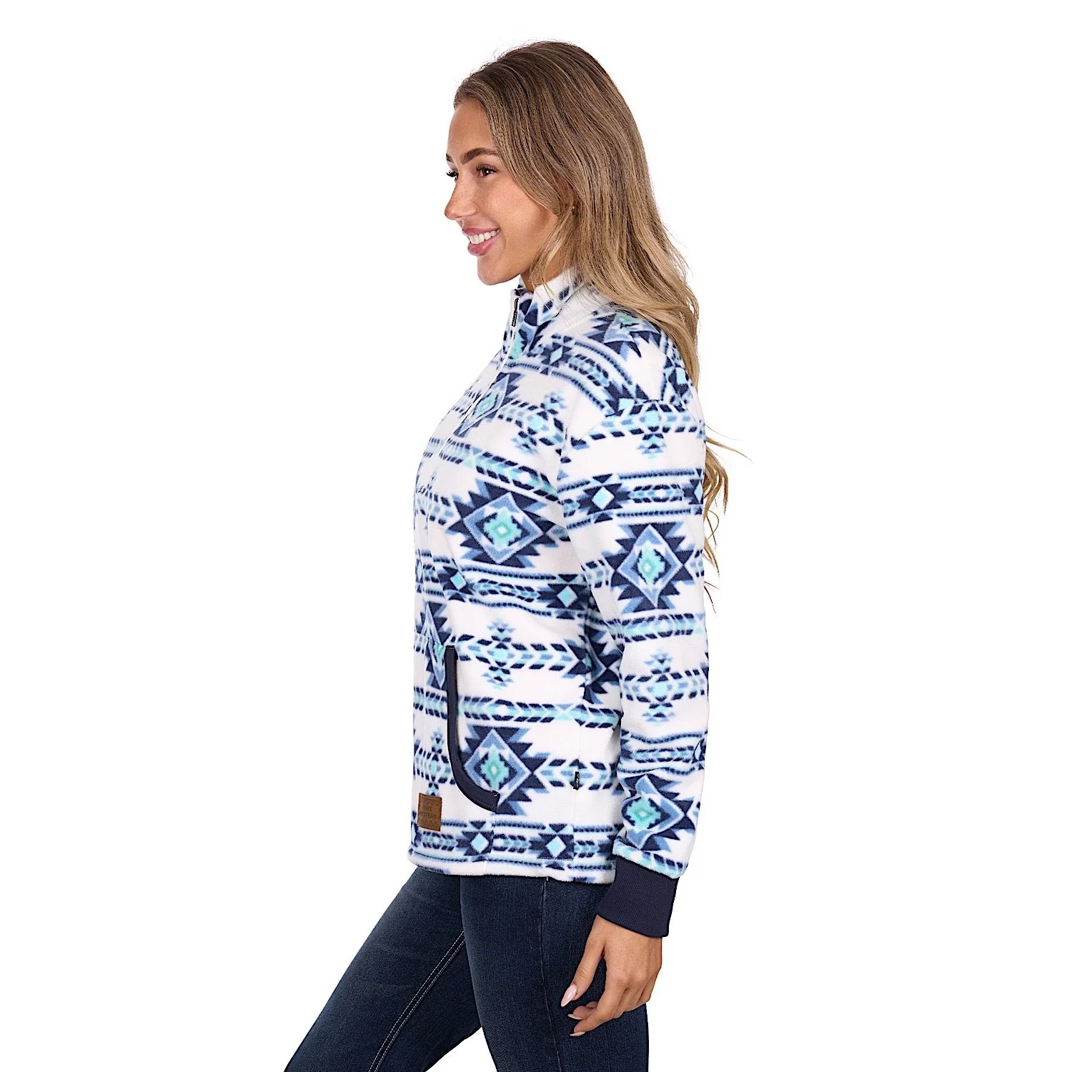 Pure Western Women's Briana 1/4 Zip Pullover - Multi - Image 3