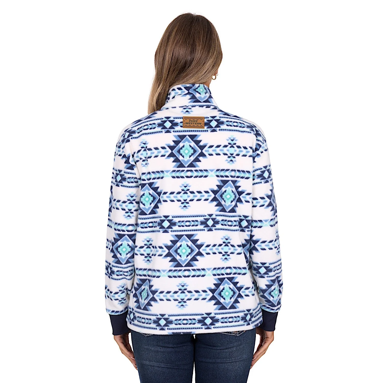 Pure Western Women's Briana 1/4 Zip Pullover - Multi - Image 4