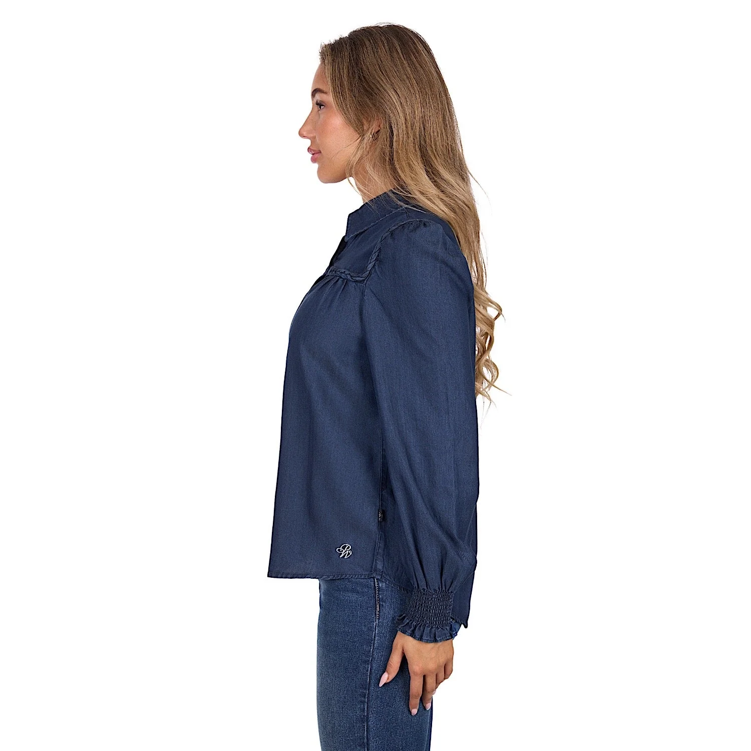 Pure Western Women's Daniela Shirt - Blue - Image 2
