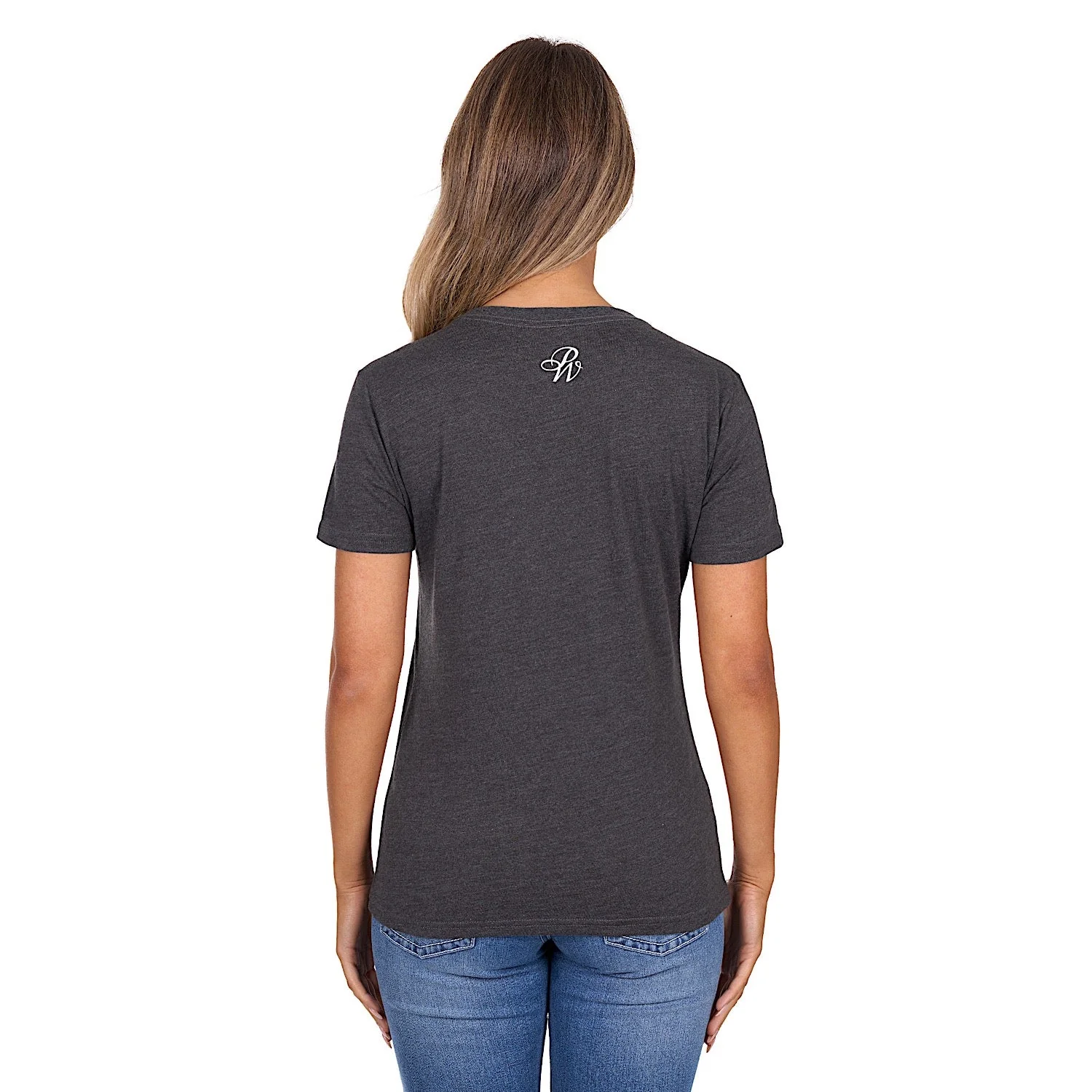 Pure Western Women's Destiny T-Shirt - Charcoal Marle - Image 4