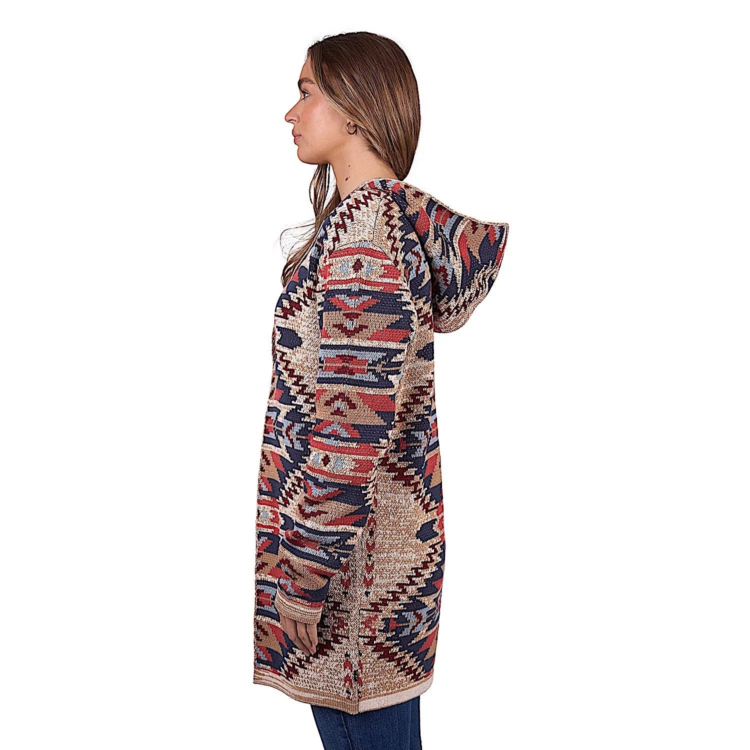 Pure Western Women's Eddie Knitted Cardigan - Multi - Image 3