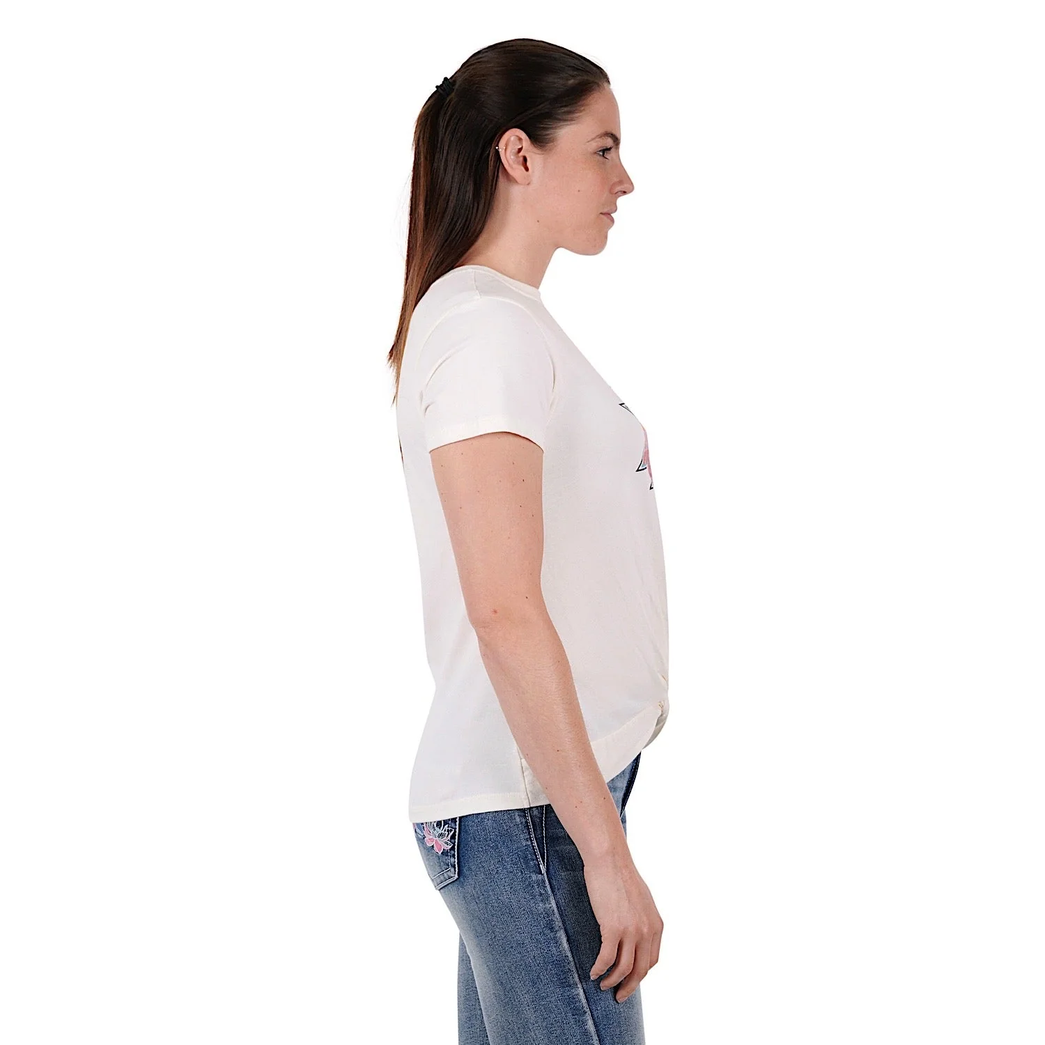 Pure Western Women's Elora Tee - Ivory - Image 2