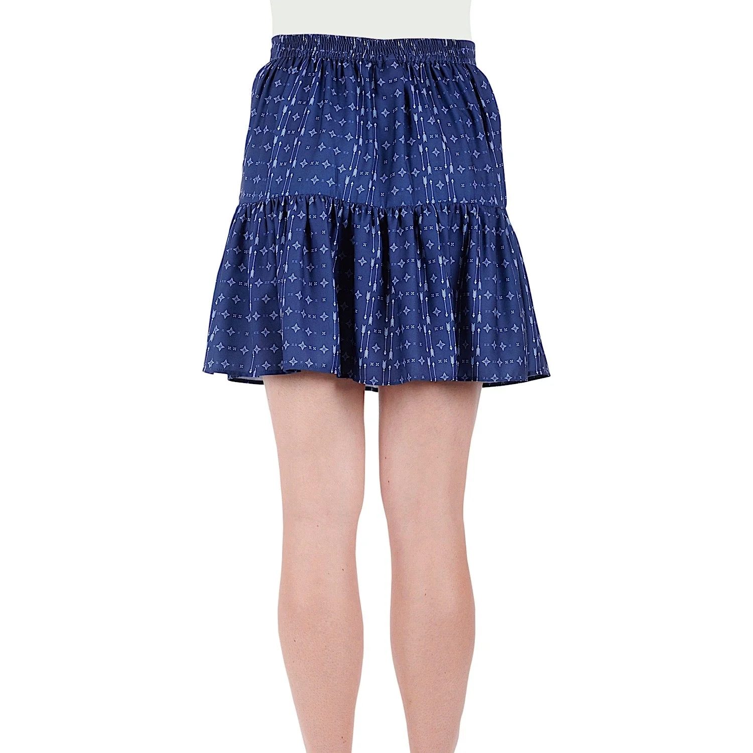 Pure Western Womens Emma Skirt-Navy - Image 3