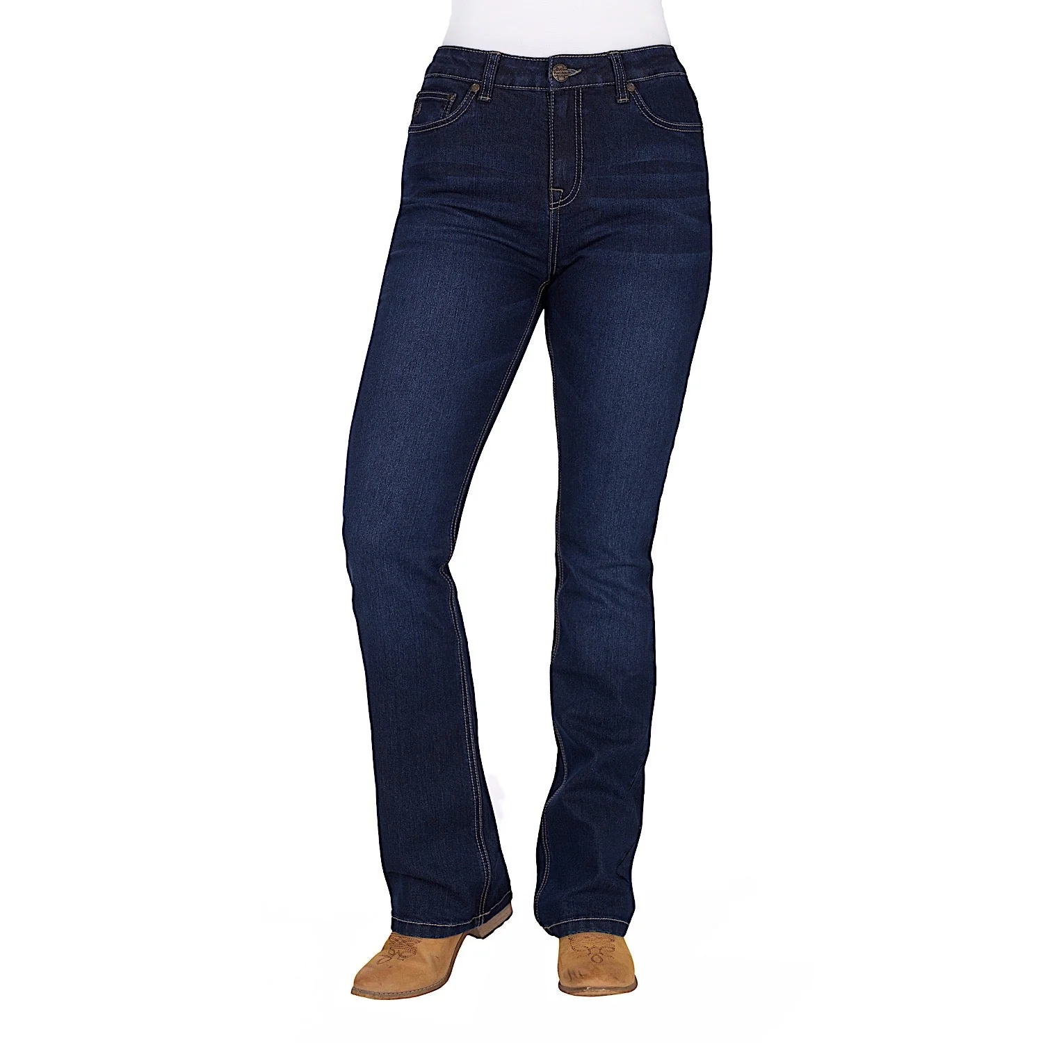 Pure Western Women's Ida Hi Rise Boot Cut Jean 34L - Midnight - Image 2