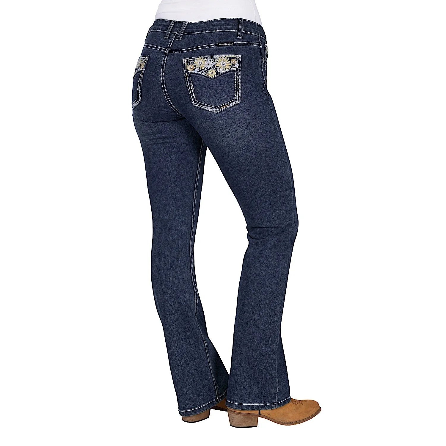 Pure Western Women's Jay Boot Cut Jean 32L - Indigo