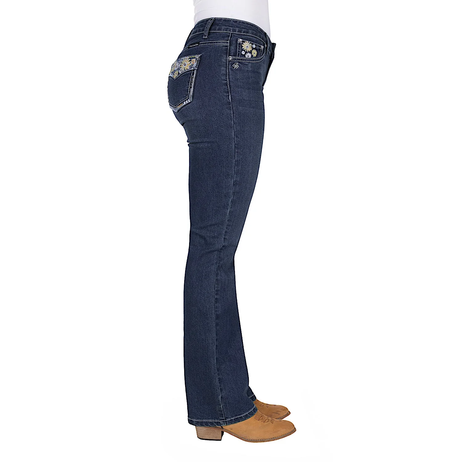 Pure Western Women's Jay Boot Cut Jean 32L - Indigo - Image 3