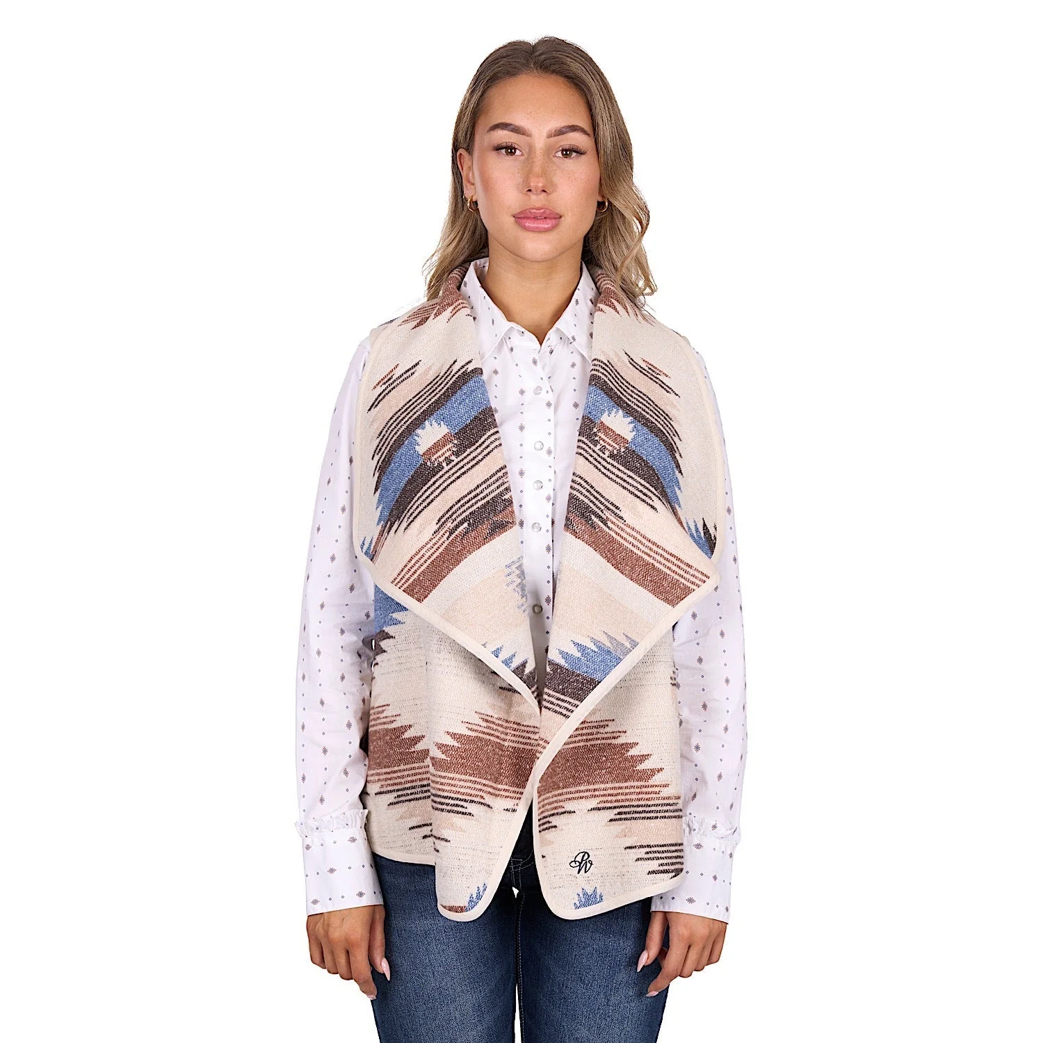 Pure Western Women's Keegan Waterfall Vest - Multi