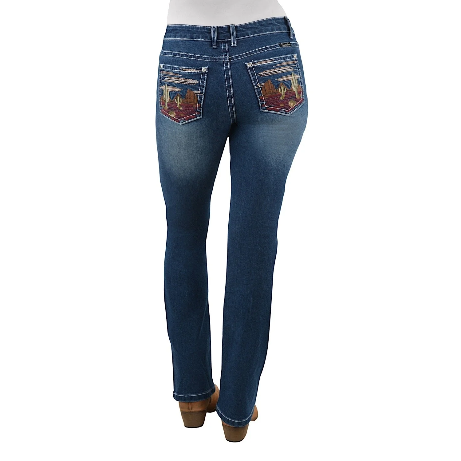 Pure Western Women's Madeleine Boot Cut Jean 34" - True Blue
