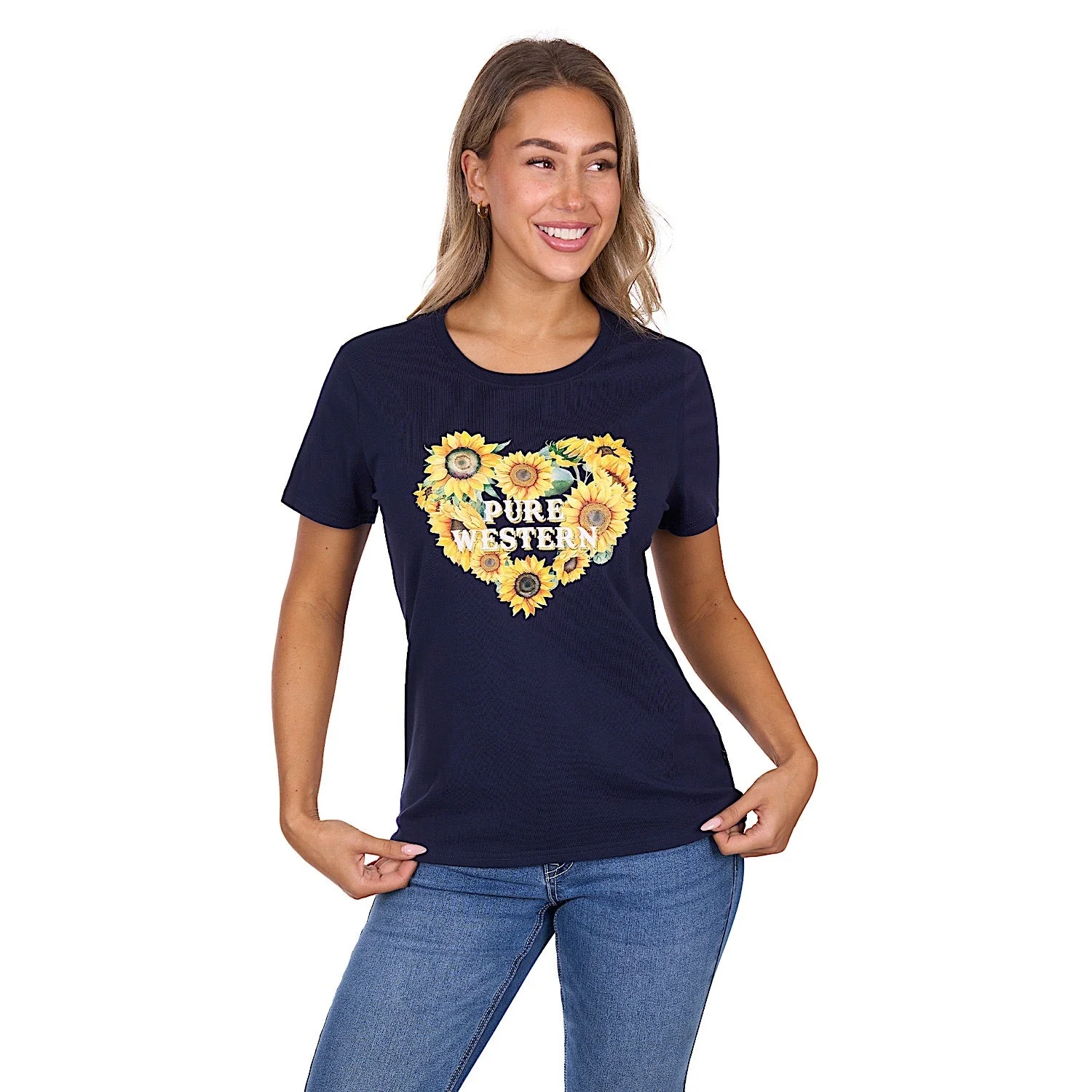 Pure Western Women's Marissa T-Shirt - Navy