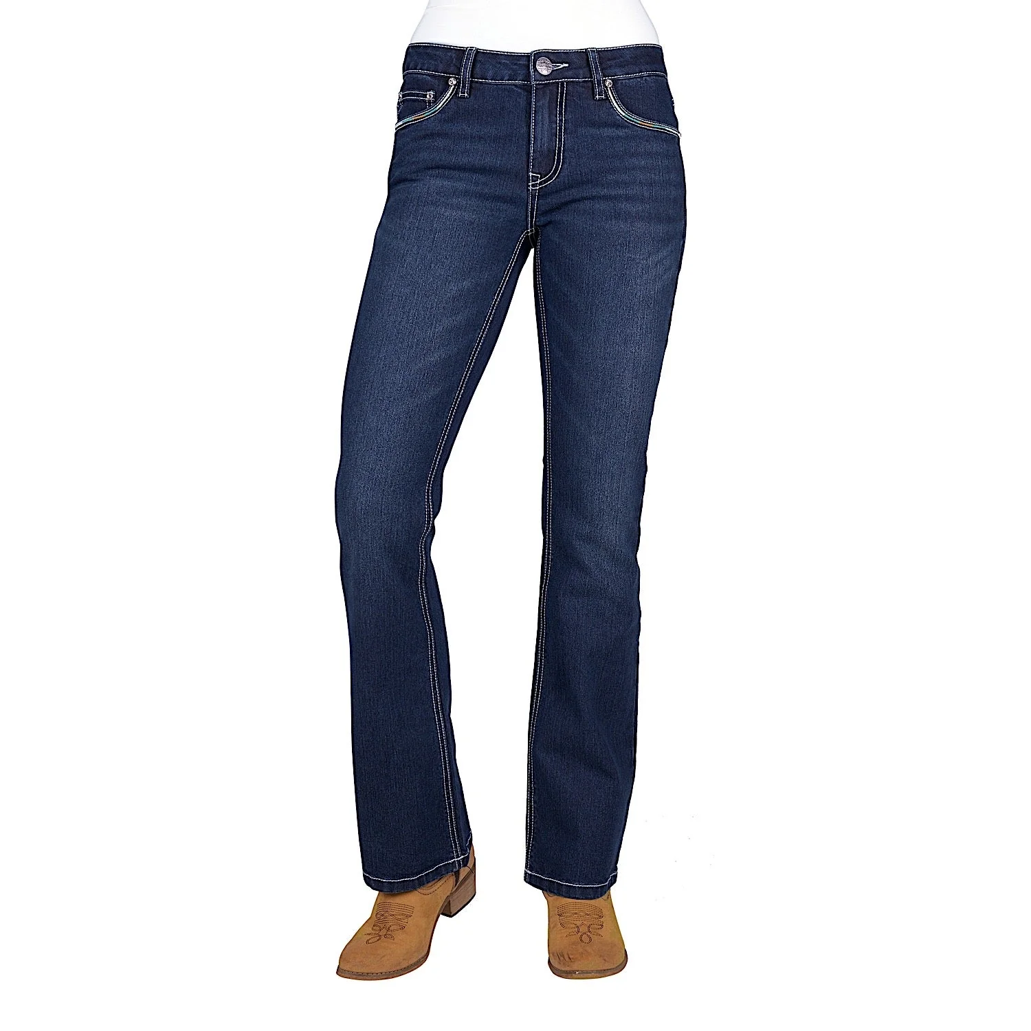 Pure Western Women's Meg Boot Cut Jean 32" Leg - Evening Sky - Image 2