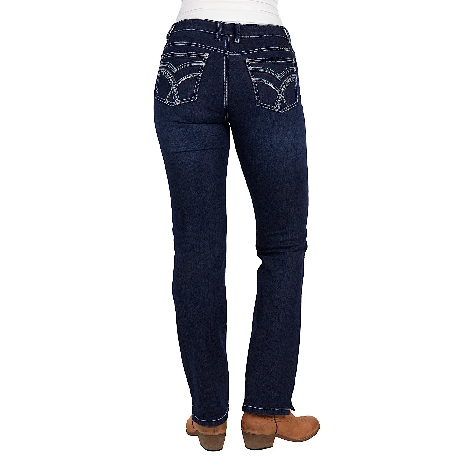 Pure Western Women's Oda Straight Leg Jean 32" Leg Midnight