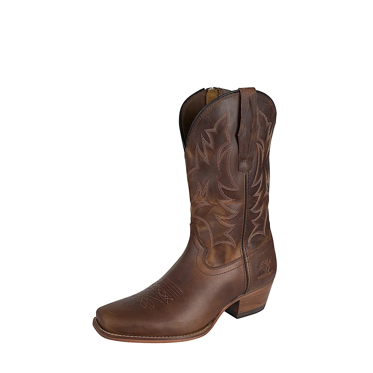 Pure Western Women's Pioneer Boot - Oily Brown
