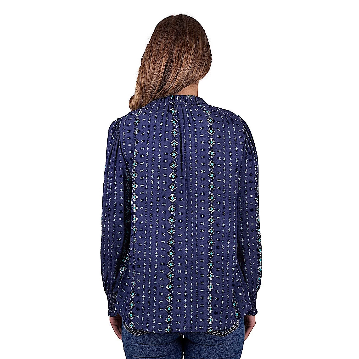 Pure Western Women's Rachel Blouse - Navy - Image 2