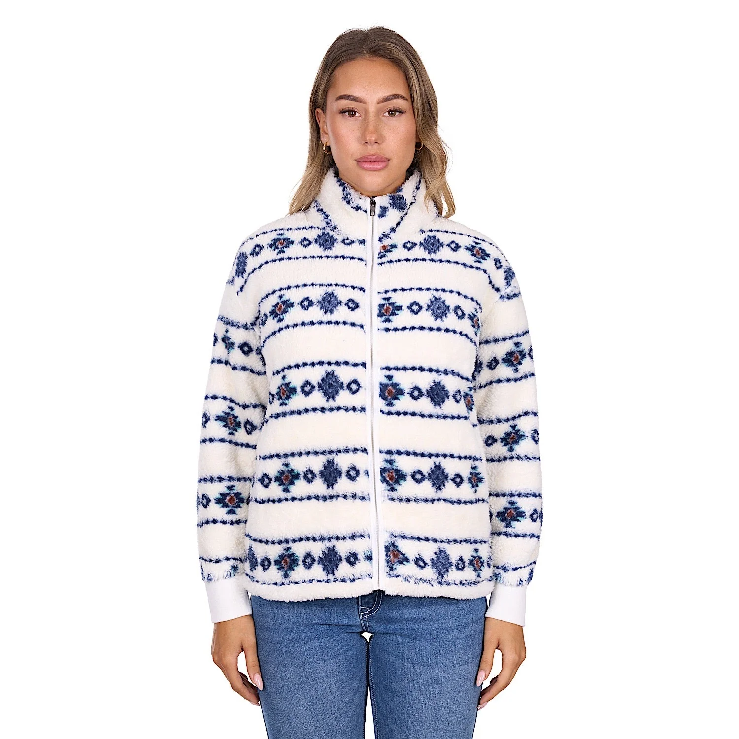 Pure Western Women's Sharna Fleece Jacket - Ivory - Image 2