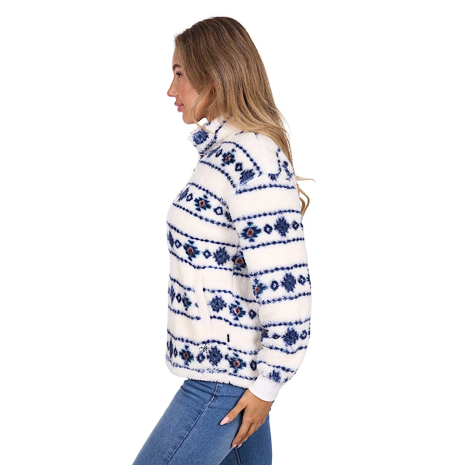 Pure Western Women's Sharna Fleece Jacket - Ivory - Image 3