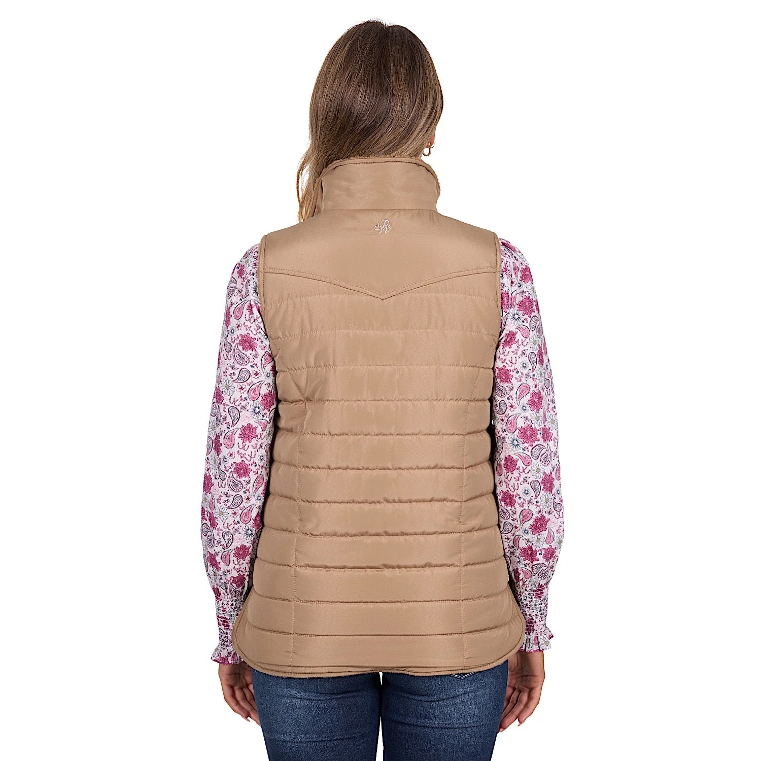 Pure Western Women's Sherri Reversible Vest - Tan - Image 4