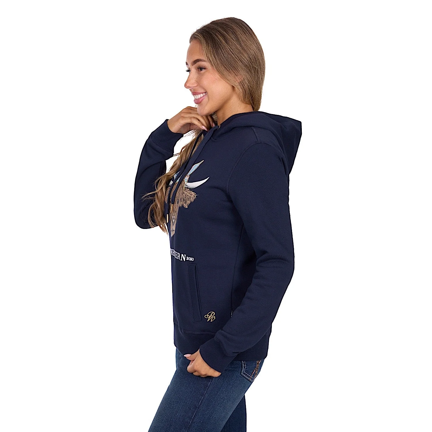 Pure Western Women's Tania Hoodie - Navy - Image 3