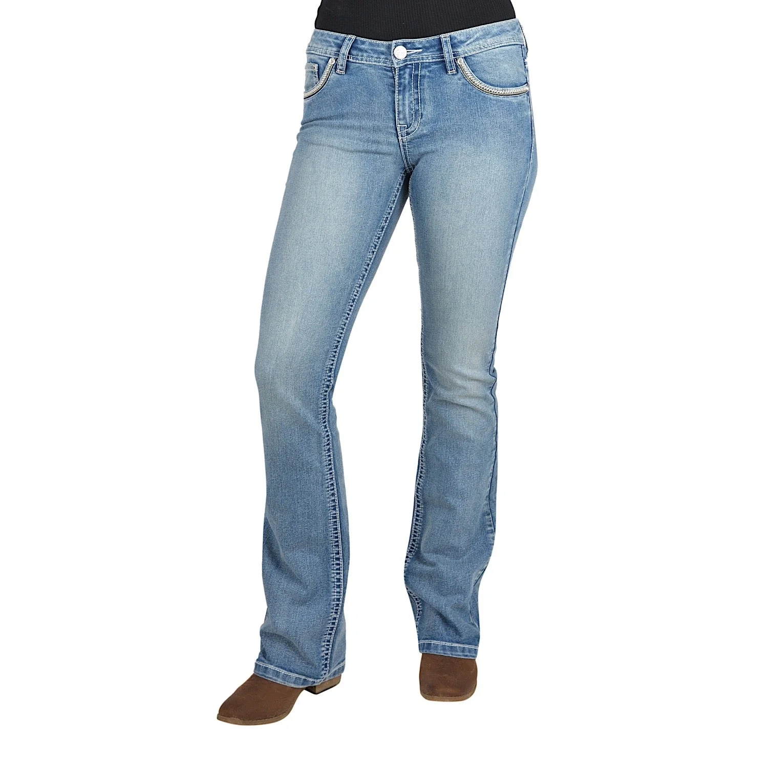 Pure Western Women's Veronica Boot Cut Jean 34" Leg - Moonshine - Image 2