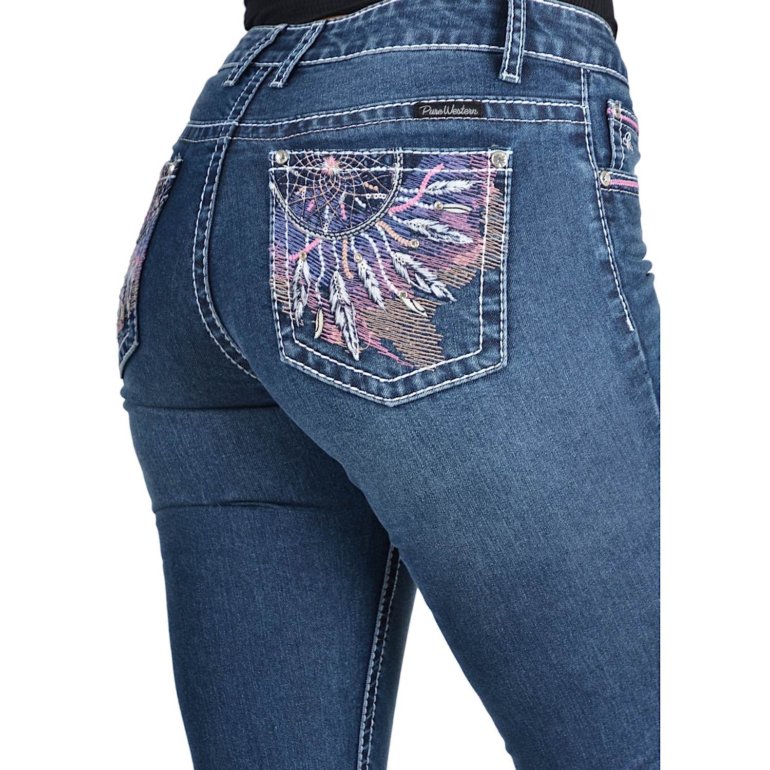 Pure Western Women's Willa Boot Cut Jean 32" Leg Evening Sky - Image 3