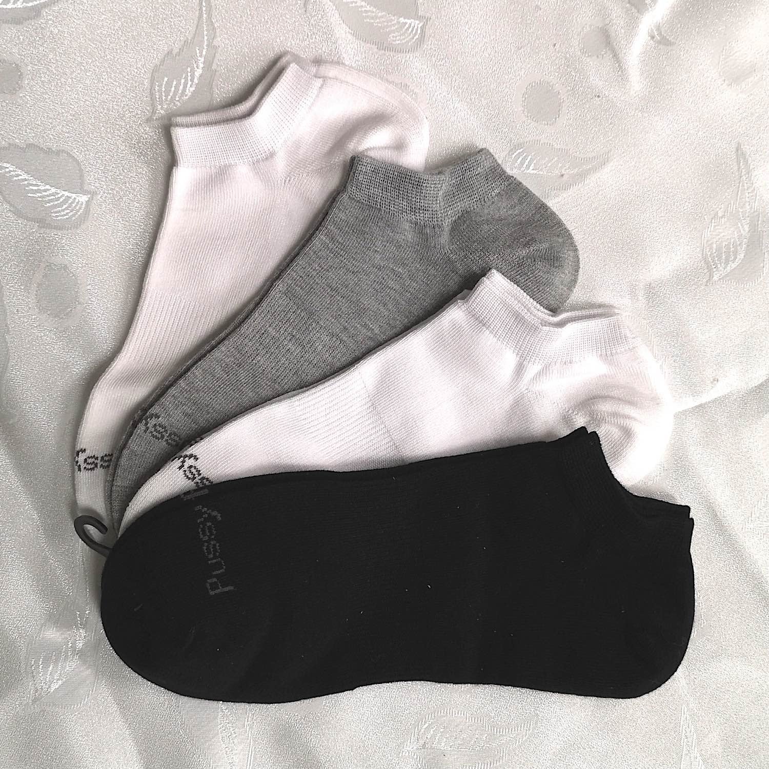 Pussyfoot Mens 4 Pack Casual Cotton Anklet Socks Assorted