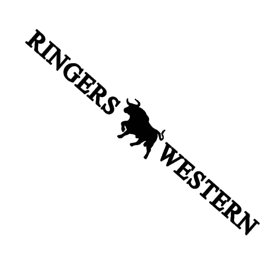 Ringers Large Long Die Cut Sticker - Black