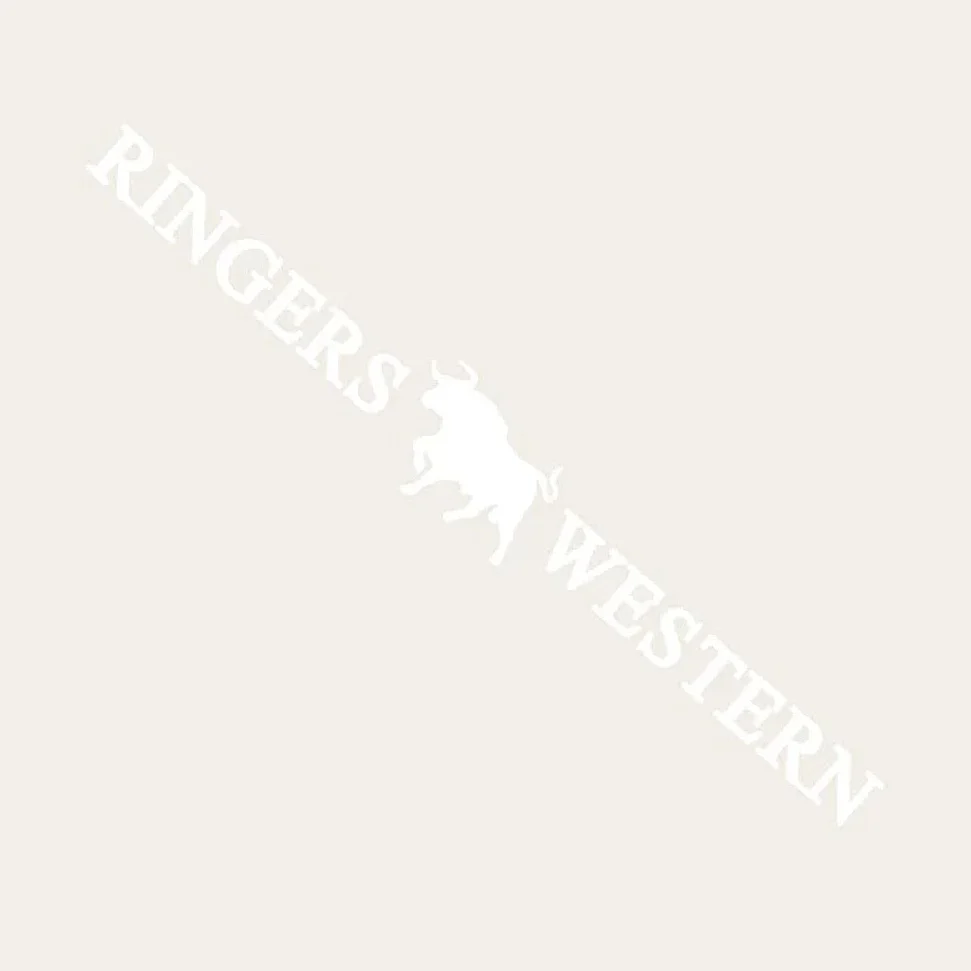 Ringers Large Long Die Cut Sticker - White