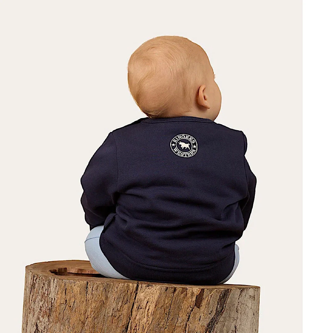 Ringers Western Babies Buckie Fleece Pullover - Navy - Image 2