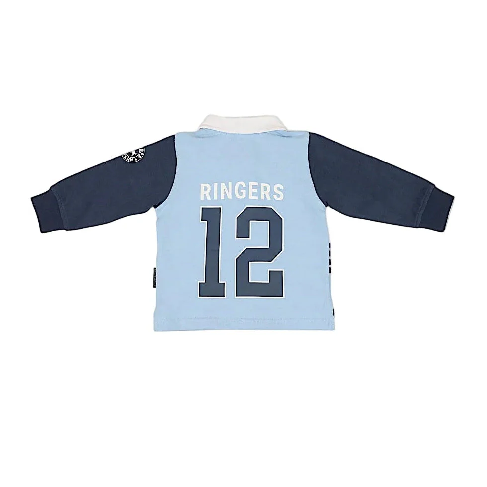 Ringers Western Babies Footy Roo Rugby Jersey - Blue - Image 2