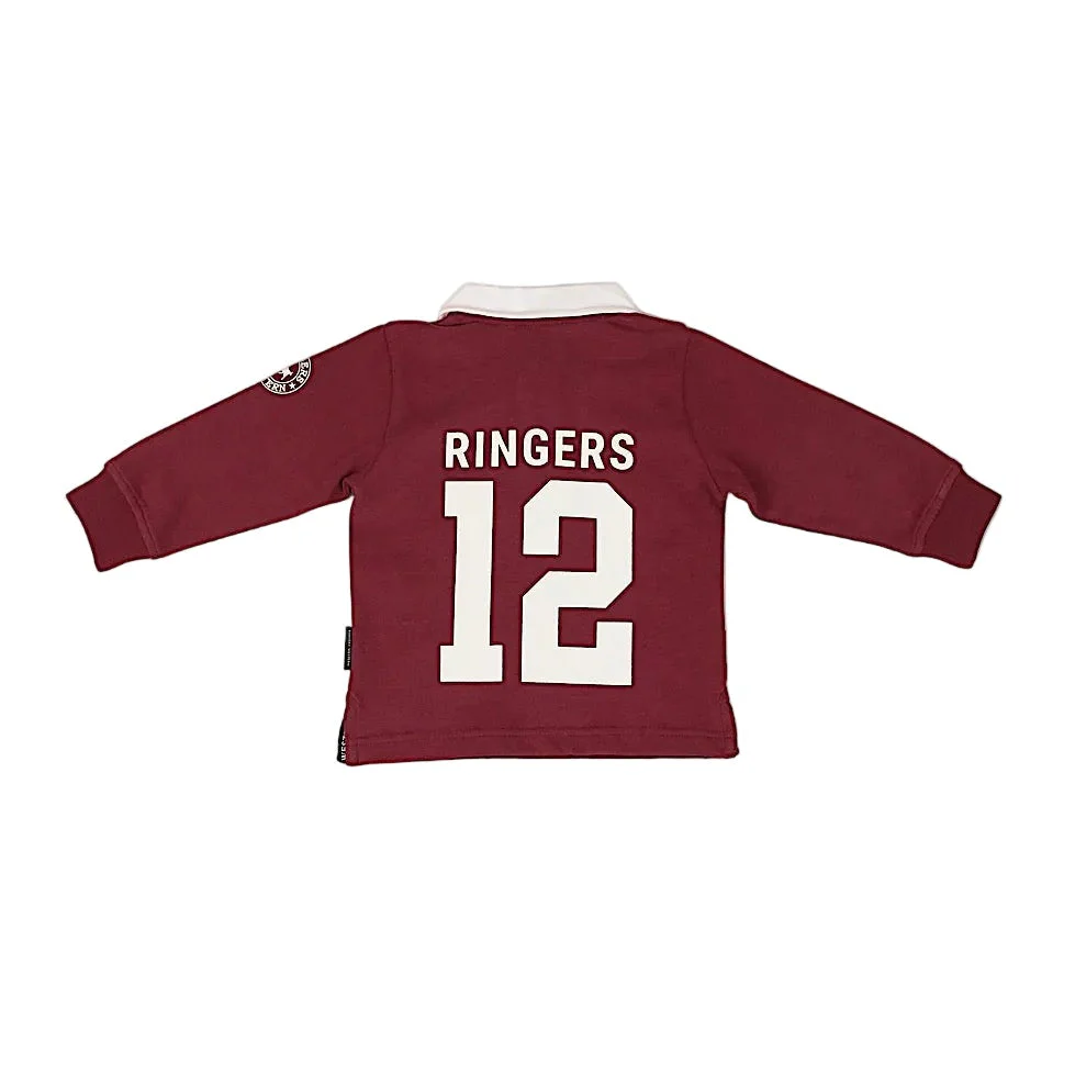 Ringers Western Babies Footy Roo Rugby Jersey - Burgundy - Image 2