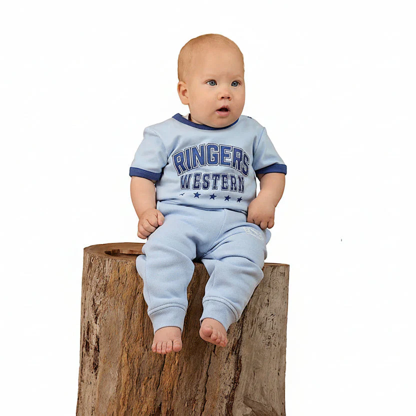 Ringers Western Bambino Ringer T-Shirt - Blue - Image 2
