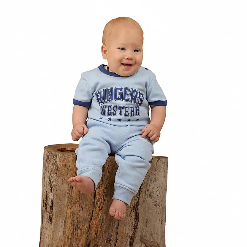 Ringers Western Bambino Ringer T-Shirt - Blue - Image 3