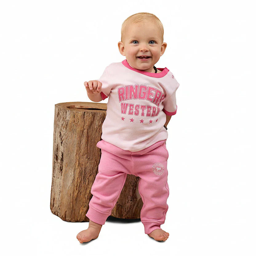 Ringers Western Bambino Ringer T-Shirt - Pink - Image 3