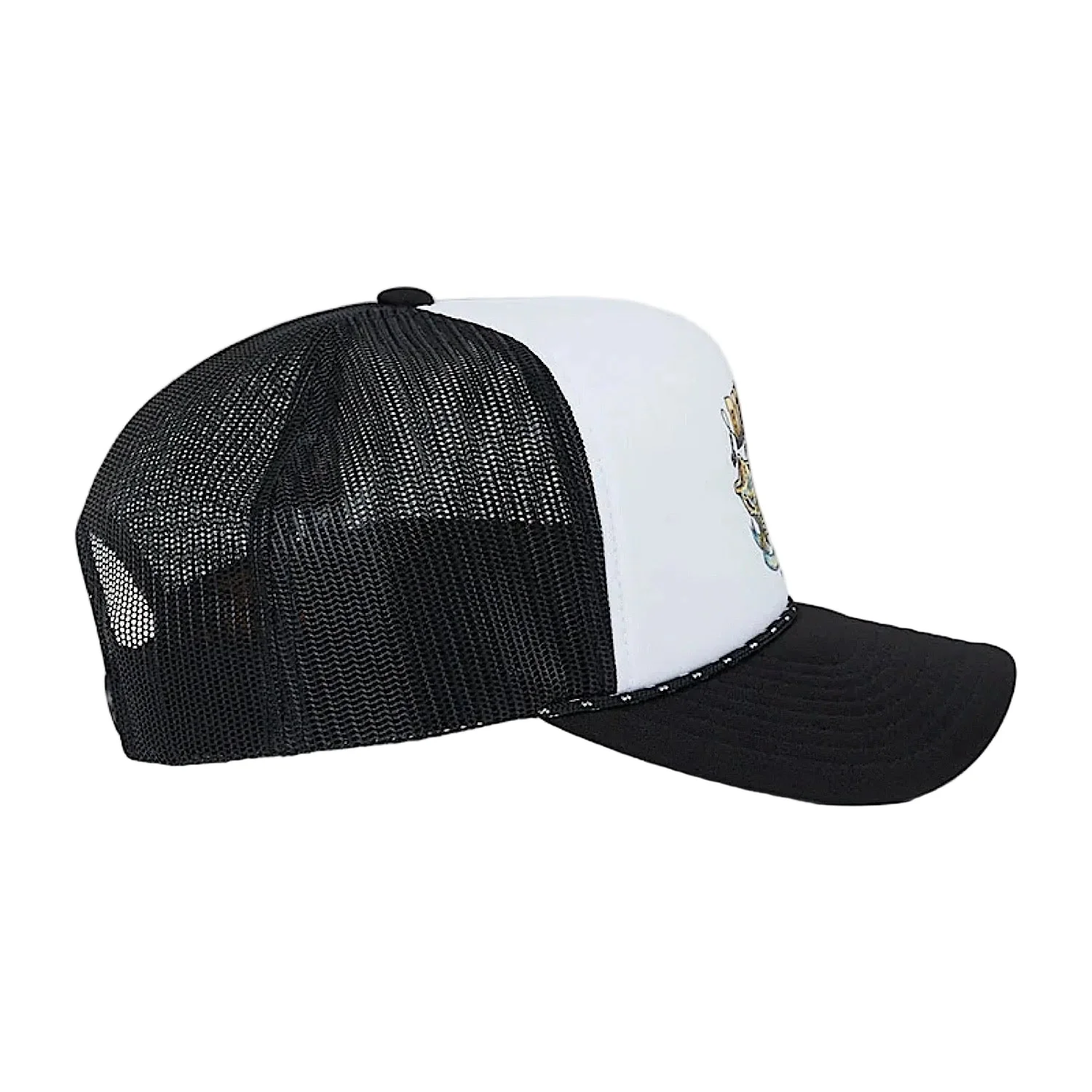 Ringers Western Bucking Barra Foam Cap - White/Black - Image 2