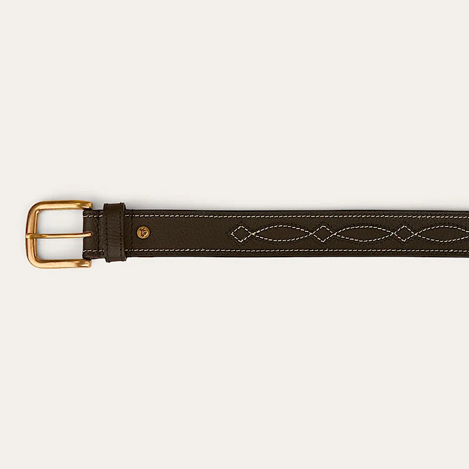 Ringers Western Crossover Belt - Black/Gold - Image 2