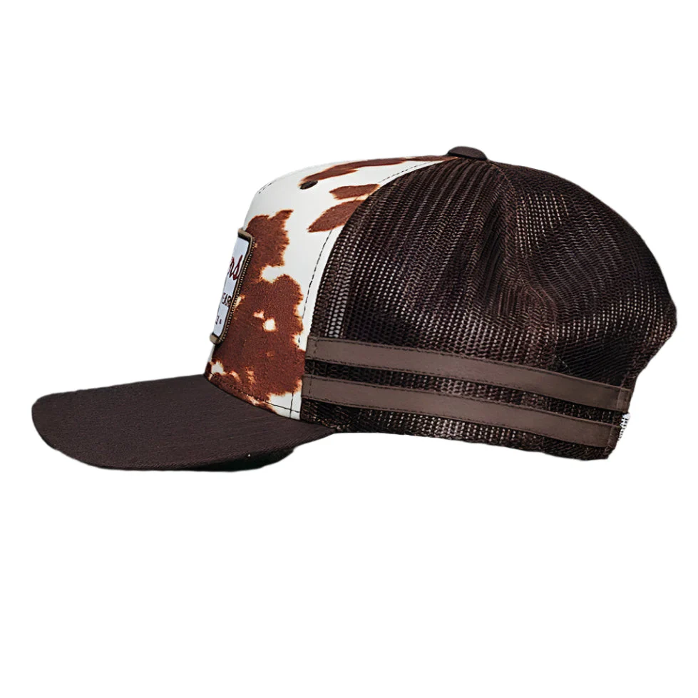 Ringers Western Daisy Trucker Cap - Chocolate Cow - Image 2
