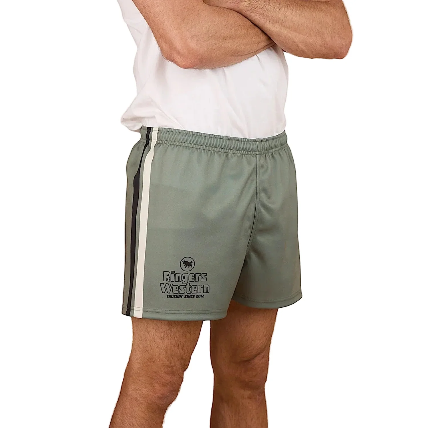 Ringers Western Get Your Truck On Footy Short - Military Green